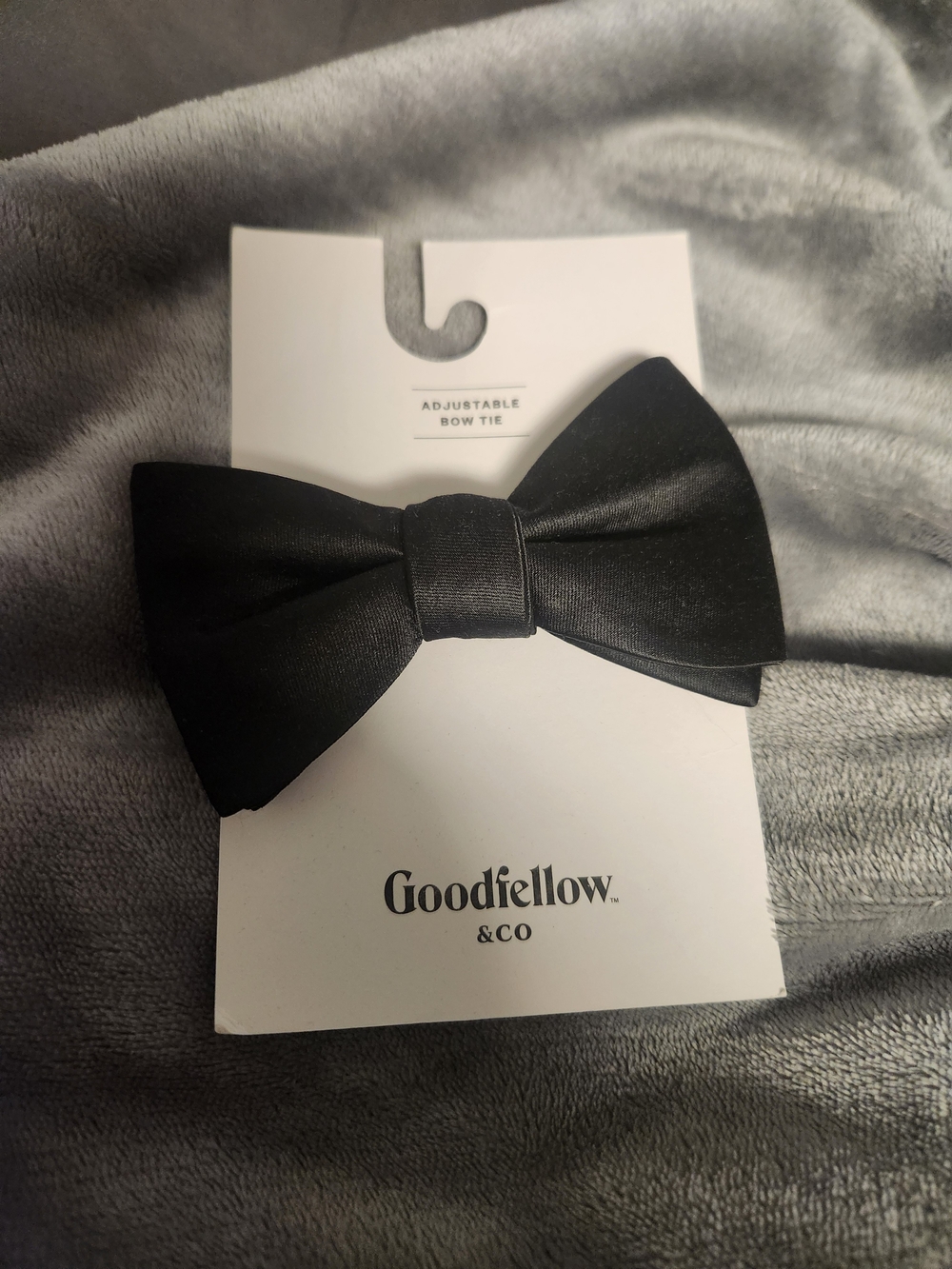 Goodfellow & Co Black Adjustable Bow Tie- NWT